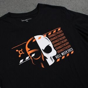 Orangetheory Hell Week 2023 Shirt Mens Small Black Graphic Tee Short Sleeve SM